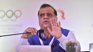 Narinder Batra is the president of the Indian Olympic Association (IOA) as well as the international hockey federation.(Sonu Mehta/HT Photo)