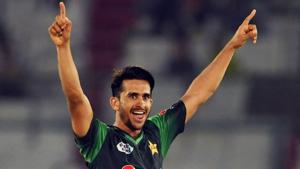 In a video uploaded online, Hasan Ali could be seen mocking the Border Security Force (BSF) of India as he emulated the Indian Ranger at the other side of the Attari-Wagah border before doing his signature wicket-taking celebration step.(AFP) In a video uploaded online, Hasan Ali could be seen mocking the Border Security Force (BSF) of India as he emulated the Indian Ranger at the other side of the Attari-Wagah border before doing his signature wicket-taking celebration step.(AFP)