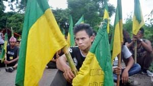 The Indigenous People's Front of Tripura (IPFT) has been demanding a separate state for tribals for years.(PTI/File Photo) The Indigenous People's Front of Tripura (IPFT) has been demanding a separate state for tribals for years.(PTI/File Photo)