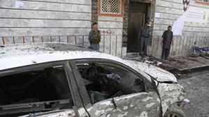 On Sunday, a suicide bomber blew himself up in a crowd outside a voter registration centre in Kabul, killing at least 60 people.(AP/File Photo) On Sunday, a suicide bomber blew himself up in a crowd outside a voter registration centre in Kabul, killing at least 60 people.(AP/File Photo)