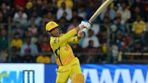 MS Dhoni scored 70 off 34 balls to guide Chennai Super Kings to a five-wicket win over Royal Challengers Bangalore in their IPL 2018 match on Wednesday.(AFP) MS Dhoni scored 70 off 34 balls to guide Chennai Super Kings to a five-wicket win over Royal Challengers Bangalore in their IPL 2018 match on Wednesday.(AFP)