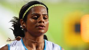 Indian sprinter Dutee Chand said track and field's new rules on women's testosterone levels were "wrong" and offered legal help to Olympic champion Caster Semenya to help her fight back.(AFP) Indian sprinter Dutee Chand said track and field's new rules on women's testosterone levels were "wrong" and offered legal help to Olympic champion Caster Semenya to help her fight back.(AFP)