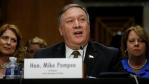 Senators in the Republican-controlled chamber voted 57-42 in favour of Pompeo, who had faced resistance from Democrats worried about his reputation for hawkishness and past harsh statements about homosexuality and Islam.(Reuters File Photo) Senators in the Republican-controlled chamber voted 57-42 in favour of Pompeo, who had faced resistance from Democrats worried about his reputation for hawkishness and past harsh statements about homosexuality and Islam.(Reuters File Photo)