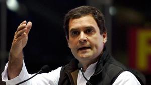 Congress president Rahul Gandhi on Saturday extended his support to locals in Nanar who are strongly opposing the proposed refinery project in Ratnagiri district(HT File)