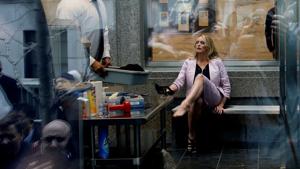 Adult-film actress Stephanie Clifford, also known as Stormy Daniels, puts her shoe back on after passing though a security screening, as she arrives at federal court in the Manhattan borough of New York City, New York, U.S.(REUTERS File Photo) Adult-film actress Stephanie Clifford, also known as Stormy Daniels, puts her shoe back on after passing though a security screening, as she arrives at federal court in the Manhattan borough of New York City, New York, U.S.(REUTERS File Photo)