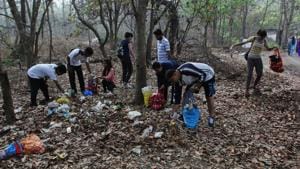 It was the brainchild of a few residents who named the campaign Earthly Responsibilities.(HT FILE) It was the brainchild of a few residents who named the campaign Earthly Responsibilities.(HT FILE)