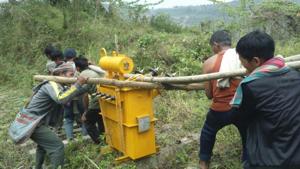 The government claims that Leisang in Manipur was the last village in India to have been connected to the grid.(@narendramodi/Twitter) The government claims that Leisang in Manipur was the last village in India to have been connected to the grid.(@narendramodi/Twitter)