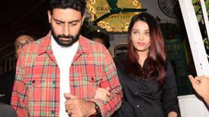 Actor Abhishek Bachchan with his wife Aishwarya Rai Bachchan.(IANS) Actor Abhishek Bachchan with his wife Aishwarya Rai Bachchan.(IANS)