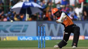 Kane Williamson in action during match twenty eight of the 2018 Vivo Indian Premier League 2018 (IPL 2018) between Rajasthan Royals and Sunrisers Hyderabad at the The Sawai Mansingh Stadium in Jaipur.(AFP) Kane Williamson in action during match twenty eight of the 2018 Vivo Indian Premier League 2018 (IPL 2018) between Rajasthan Royals and Sunrisers Hyderabad at the The Sawai Mansingh Stadium in Jaipur.(AFP)