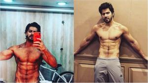 Varun Dhawan mixes cardio, weight lifting and pilates to sculpt his totally fit body.(Instagram.com/varundhawan) Varun Dhawan mixes cardio, weight lifting and pilates to sculpt his totally fit body.(Instagram.com/varundhawan)