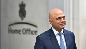 Home secretary Sajid Javid poses for photographers outside the Home Office in Westminster, London.(AP Photo) Home secretary Sajid Javid poses for photographers outside the Home Office in Westminster, London.(AP Photo)