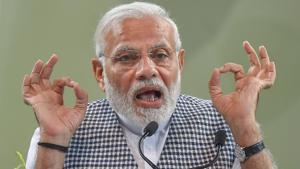 Prime Minister Narendra Modi speaks during the launch of Buddha Jayanti celebrations organised by the ministry of culture in collaboration with the International Buddhist Confederation (IBC) in New Delhi on Monday. Modi has said all villages in India have now been connected with electricity.(PTI) Prime Minister Narendra Modi speaks during the launch of Buddha Jayanti celebrations organised by the ministry of culture in collaboration with the International Buddhist Confederation (IBC) in New Delhi on Monday. Modi has said all villages in India have now been connected with electricity.(PTI)