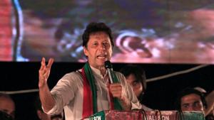 Opposition leader Imran Khan speaks to supporters during a celebration rally after the Supreme Court disqualified Prime Minister Nawaz Sharif in Islamabad.(REUTERS File) Opposition leader Imran Khan speaks to supporters during a celebration rally after the Supreme Court disqualified Prime Minister Nawaz Sharif in Islamabad.(REUTERS File)