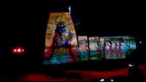 The laser show presented at the Kedarnath shrine in Uttarakhand. The show, titled ‘The Eternal Shiva’, was introduced at the shrine this year as a new attraction for devotees.(Video Grab) The laser show presented at the Kedarnath shrine in Uttarakhand. The show, titled ‘The Eternal Shiva’, was introduced at the shrine this year as a new attraction for devotees.(Video Grab)