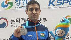 Shahzar Rizvi won a silver medal in the 10m Air Pistol event at the ISSF World Cup in Changwon, South Korea in April.(PTI) Shahzar Rizvi won a silver medal in the 10m Air Pistol event at the ISSF World Cup in Changwon, South Korea in April.(PTI)