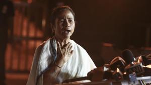Chief minister Mamata Banerjee wanted the elections to be held before the start of the Ramzan month.(Burhaan Kinu/HT Photo) Chief minister Mamata Banerjee wanted the elections to be held before the start of the Ramzan month.(Burhaan Kinu/HT Photo)