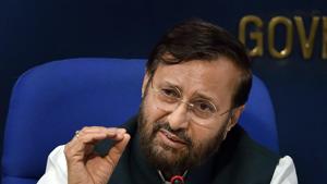 File photo of Union human resource minister Prakash Javadekar.(PTI photo) File photo of Union human resource minister Prakash Javadekar.(PTI photo)