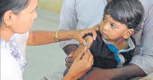 The drive started on Tuesday and will continue till May 25. It will cover all children, including those of government and private schools, anganwari centres and outreach centres.(Representative image) The drive started on Tuesday and will continue till May 25. It will cover all children, including those of government and private schools, anganwari centres and outreach centres.(Representative image)