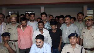 Police said they managed to track the accused trio after interrogating more than 200 people.(HT Photo) Police said they managed to track the accused trio after interrogating more than 200 people.(HT Photo)