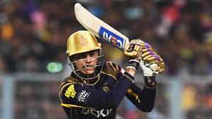 Kolkata Knight Riders’ (KKR’s) Shubman Gill hits a boundary during the 2018 Indian Premier League (IPL 2018) match against Chennai Super Kings at the Eden Gardens in Kolkata on Thursday.(AFP) Kolkata Knight Riders’ (KKR’s) Shubman Gill hits a boundary during the 2018 Indian Premier League (IPL 2018) match against Chennai Super Kings at the Eden Gardens in Kolkata on Thursday.(AFP)