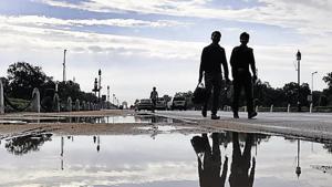 Cloudy weather after the rain at Rajpath in New Delhi, India.(HT File Photo) Cloudy weather after the rain at Rajpath in New Delhi, India.(HT File Photo)