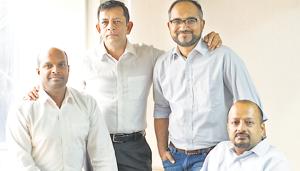 (From left) Vijay Arisetty, Vivaik Bharadwaaj, Shreyans Daga and Abhishek Kumar, founders of the apartment security and visitor management system, MyGate, are all smiles after the successful launch of their app in Pune.(HT PHOTO) (From left) Vijay Arisetty, Vivaik Bharadwaaj, Shreyans Daga and Abhishek Kumar, founders of the apartment security and visitor management system, MyGate, are all smiles after the successful launch of their app in Pune.(HT PHOTO)