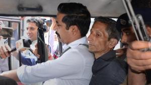 Police produce Vijay Singh, who allegedly shot dead Assistant Town and Country Planning officer Shail Bala Sharma during an anti-demolition drive on May 1, in a court in Kasauli.(PTI File Photo) Police produce Vijay Singh, who allegedly shot dead Assistant Town and Country Planning officer Shail Bala Sharma during an anti-demolition drive on May 1, in a court in Kasauli.(PTI File Photo)