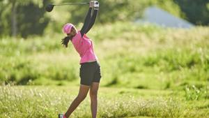Aditi Ashok plays her tee shot at the eighth hole during the second round of the 2018 Volunteers of America LPGA Texas Classic at Old American Golf Club.(AFP) Aditi Ashok plays her tee shot at the eighth hole during the second round of the 2018 Volunteers of America LPGA Texas Classic at Old American Golf Club.(AFP)