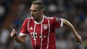 As Bayern Munich announced on Monday, Franck Ribery extended his contract for another year and will play for the club until June 2019.(AFP) As Bayern Munich announced on Monday, Franck Ribery extended his contract for another year and will play for the club until June 2019.(AFP)