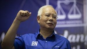 Malaysia's Prime Minister Najib Razak attends an election champaign in Kuala Lumpur, Malaysia.(AP Photo) Malaysia's Prime Minister Najib Razak attends an election champaign in Kuala Lumpur, Malaysia.(AP Photo)
