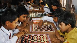 In the morning session, Anuj surprised everyone by getting the better of higher ranked Shubham Kumthekar. The Symbiosis School student was playing with white and started with an E4 opening while Shubham, who was rated 400 points above his opponent, tried to confuse him with an orthodox opening.(HT REPRESENTATIVE PHOTO) In the morning session, Anuj surprised everyone by getting the better of higher ranked Shubham Kumthekar. The Symbiosis School student was playing with white and started with an E4 opening while Shubham, who was rated 400 points above his opponent, tried to confuse him with an orthodox opening.(HT REPRESENTATIVE PHOTO)