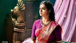 Mahanati, the Savitri biopic in Telugu and Tamil, stars Keerthy Suresh in the lead role.(MahanatiTheFilm/Twitter) Mahanati, the Savitri biopic in Telugu and Tamil, stars Keerthy Suresh in the lead role.(MahanatiTheFilm/Twitter)