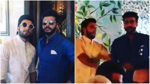 Ranveer Singh and Arjun Kapoor gave a special performance for Sonam Kapoor.(Instagram) Ranveer Singh and Arjun Kapoor gave a special performance for Sonam Kapoor.(Instagram)