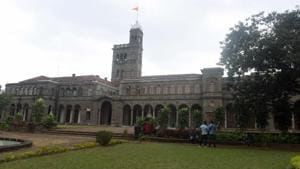 Pune, India - Dec. 5, 2017: Main building of Savitribai Phule Pune University (SPPU) in Pune, India, on Tuesday, December 5, 2017. (Photo by Pratham Gokhale/Hindustan Times)(Pratham Gokhale/HT Photo) Pune, India - Dec. 5, 2017: Main building of Savitribai Phule Pune University (SPPU) in Pune, India, on Tuesday, December 5, 2017. (Photo by Pratham Gokhale/Hindustan Times)(Pratham Gokhale/HT Photo)