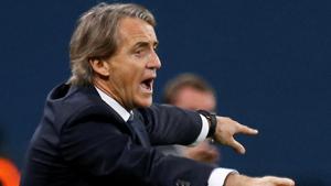 Zenit Saint Petersburg coach Roberto Mancini has been linked to the Italian football team.(Reuters)