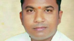 BJP corporator Pawan Kesari, who was shot dead by motorcycle-borne assailants in Phulpur.(HT)