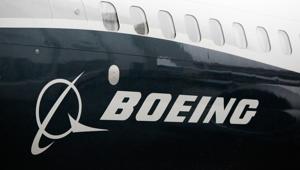 (FILES) In this file photo taken on March 7, 2017 shows the Boeing logo on the Boeing 737 MAX 9 airplane at the Boeing factory in Renton, Washington.(AFP) (FILES) In this file photo taken on March 7, 2017 shows the Boeing logo on the Boeing 737 MAX 9 airplane at the Boeing factory in Renton, Washington.(AFP)