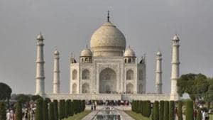 The Taj Mahal is a UNESCO World Heritage Site. It is also one of the seven wonders of the world, and attracts over six million tourists a year.(HT File Photo)