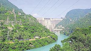 The Bhakra dam power project at Bilaspur district near the border of Himachal Pradesh and Punjab.(HT File Photo) The Bhakra dam power project at Bilaspur district near the border of Himachal Pradesh and Punjab.(HT File Photo)