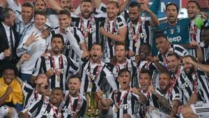 Juventus FC can win an Italian league and cup double for the fourth consecutive time this season.(AFP)