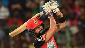 VIrat Kohli is one of the most competitive cricketers in the world, according to Royal Challengers Bangalore teammate Quinton de Kock.(PTI) VIrat Kohli is one of the most competitive cricketers in the world, according to Royal Challengers Bangalore teammate Quinton de Kock.(PTI)