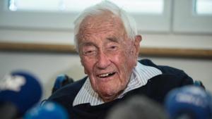 Australian scientist David Goodall attends a press conference on Wednesday, on the eve of his assisted suicide in Basel.(AFP photo) Australian scientist David Goodall attends a press conference on Wednesday, on the eve of his assisted suicide in Basel.(AFP photo)