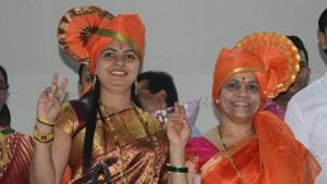 Mayor Vinita Vishwanath Rane in Kalyan(HT Photo) Mayor Vinita Vishwanath Rane in Kalyan(HT Photo)