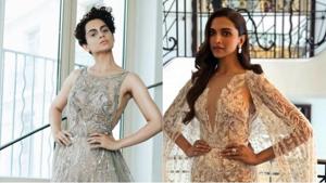 The gorgeous red carpet looks of Deepika Padukone and Kangana Ranaut. The gorgeous red carpet looks of Deepika Padukone and Kangana Ranaut.