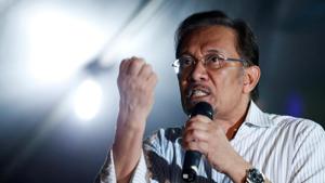 File photo of Malaysia's Anwar Ibrahim.(REUTERS) File photo of Malaysia's Anwar Ibrahim.(REUTERS)