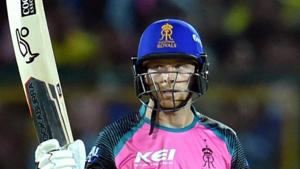 Jos Buttler’s fine knock took RR past CSK and kept their hopes alive of a playoff spot. Get highlights of Rajasthan Royals vs Chennai Super Kings, IPL 2018 match here.(PTI) Jos Buttler’s fine knock took RR past CSK and kept their hopes alive of a playoff spot. Get highlights of Rajasthan Royals vs Chennai Super Kings, IPL 2018 match here.(PTI)