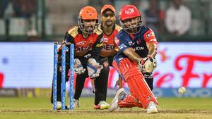 Thanks to Rishabh Pant, Delhi Daredevils took 135 in the last 10 overs to reach 187 against Sunrisers Hyderabad (SRH) in their 2018 Indian Premier League (IPL 2018) match, which eventually didn’t prove enough.(PTI) Thanks to Rishabh Pant, Delhi Daredevils took 135 in the last 10 overs to reach 187 against Sunrisers Hyderabad (SRH) in their 2018 Indian Premier League (IPL 2018) match, which eventually didn’t prove enough.(PTI)