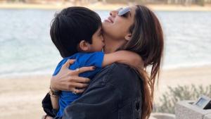 Shilpa Shetty shared this picture with her son on her Instagram page. Shilpa Shetty shared this picture with her son on her Instagram page.