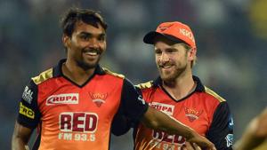 Sunrisers Hyderabad skipper Kane Williamson (right) has been very good at instilling confidence in young bowlers such as Sandeep Sharma (L) and that’s the biggest factor in the side’s good run in the 2018 Indian Premier League (IPL 2018), feels Yusuf Pathan.(AFP) Sunrisers Hyderabad skipper Kane Williamson (right) has been very good at instilling confidence in young bowlers such as Sandeep Sharma (L) and that’s the biggest factor in the side’s good run in the 2018 Indian Premier League (IPL 2018), feels Yusuf Pathan.(AFP)