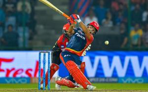 Delhi Daredevils' Rishabh Pant plays a shot during their IPL 2018 cricket match against Royal Challengers Bangalore at Ferozshah Kotla in New Delhi on Saturday.(PTI) Delhi Daredevils' Rishabh Pant plays a shot during their IPL 2018 cricket match against Royal Challengers Bangalore at Ferozshah Kotla in New Delhi on Saturday.(PTI)